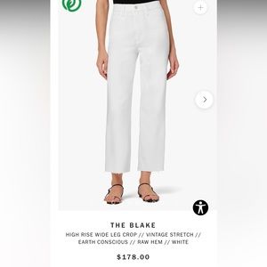 JOE’S The BLAKE High rise wide leg crop